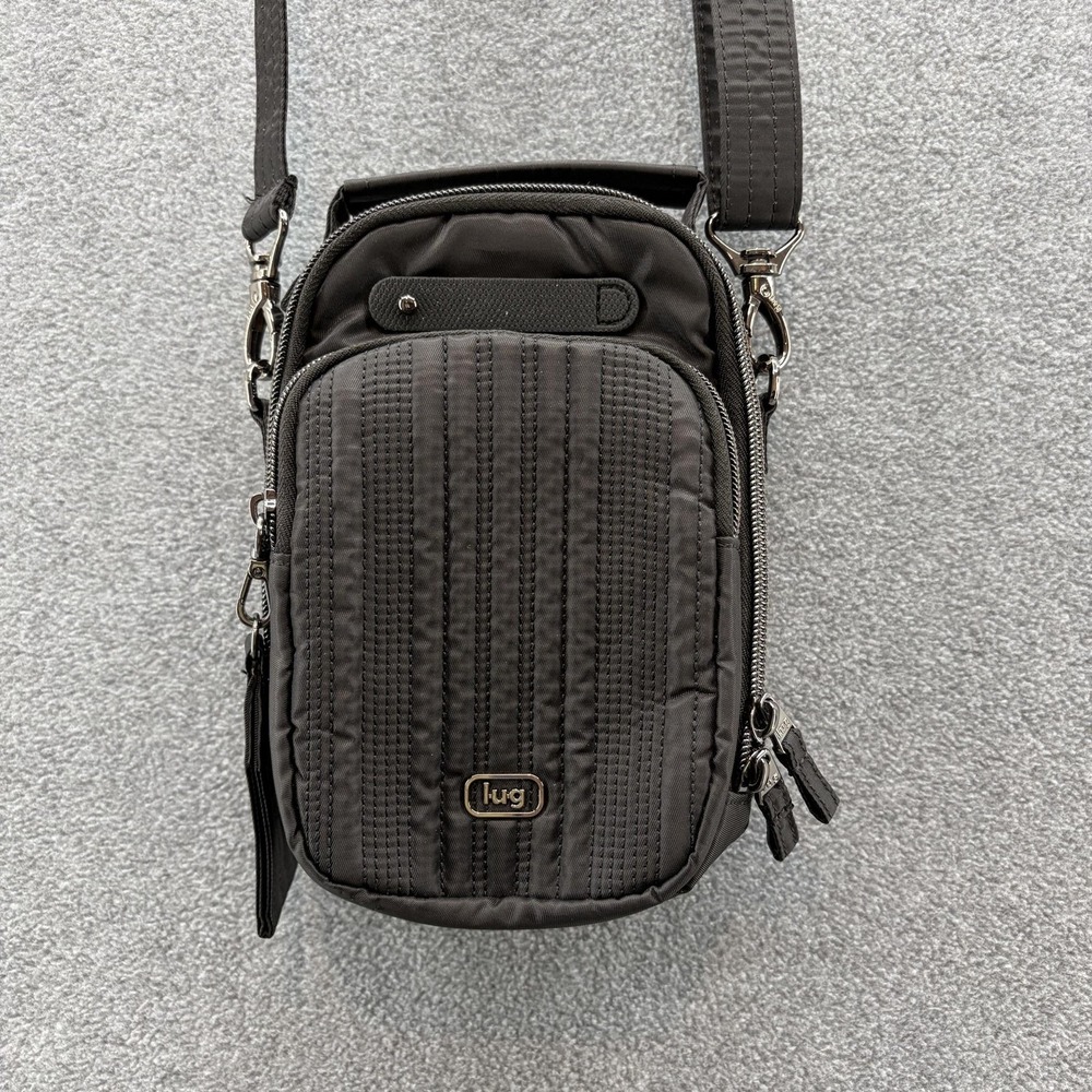 Lug Crossbody Bag Womens Black Skeeter Mini B Quilted Travel Pockets